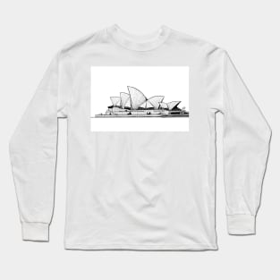 SYDNEY OPERA HOUSE ink painting .1 Long Sleeve T-Shirt